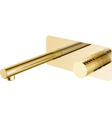 Смеситель для раковины Boheme Stick 125-GG С ВНУТРЕННЕЙ ЧАСТЬЮ, diamond gold
