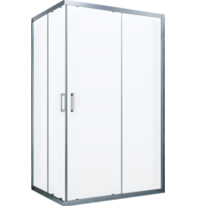 Душевой уголок Vegas Glass ZA-F Novo 100*80 07 01 профиль матовый хром, стекло прозрачное
