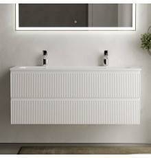 Тумба с раковиной Sancos Snob R 120 см, bianco, раковина CN7016