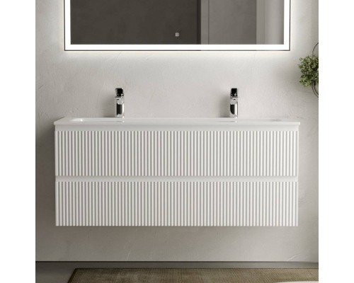 Тумба с раковиной Sancos Snob R 120 см, bianco, раковина CN7016