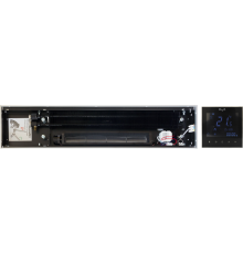 Конвектор отопления KVZ Slim KVZ-Vent-180-70-800-1V-UA без решетки, термостат черный