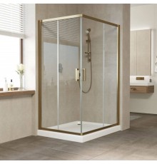 Душевой уголок Vegas Glass ZA-F Tur Novo 120*90 05 01 профиль бронза, стекло прозрачное