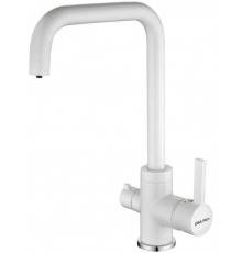 Смеситель для кухни Paulmark Logas Lo213021-431TW белый