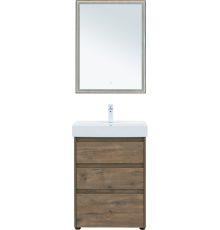 Мебель для ванной комнаты Aquanet Nova Lite 60 напольная, дуб рустикальный, 3 ящика