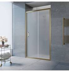 Душевая дверь в нишу Vegas Glass ZP Tur Novo 140 05 10 140 см, профиль бронза, стекло сатин