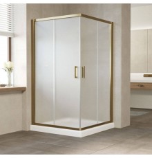 Душевой уголок Vegas Glass ZA Tur Novo 120 05 10 профиль бронза, стекло сатин