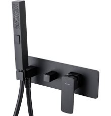 Смеситель для душа Allen Brau Infinity 5.21011-31 С ВНУТРЕННЕЙ ЧАСТЬЮ, чёрный матовый