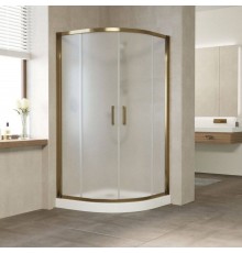 Душевой уголок Vegas Glass ZS Tur Novo 120 05 10 профиль бронза, стекло сатин