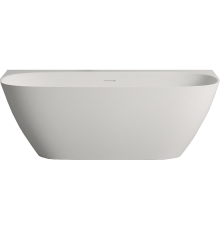 Ванна из искусственного камня Salini Sofia Wall S-Sense 180x85 см, со сливом-переливом, с донным клапаном