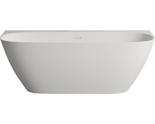 Ванна из искусственного камня Salini Sofia Wall S-Sense 180x85 см, со сливом-переливом, с донным клапаном