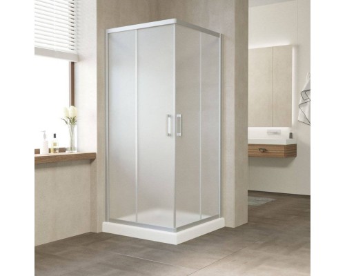 Душевой уголок Vegas Glass Za Novo ZA NOVO 90 07 10 профиль хром матовый, стекло сатин матовое