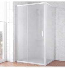 Душевой уголок Vegas Glass ZP+ZPV NOVO 100*80 01 10 профиль белый, стекло сатин