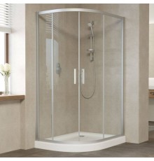 Душевой уголок Vegas Glass ZS-F 110*100 07 01 профиль матовый хром, стекло прозрачное