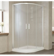 Душевой уголок Vegas Glass ZS-F 110*100 01 10 профиль белый, стекло сатин