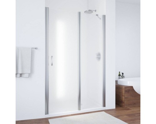 Душевая дверь в нишу Vegas Glass EP-F-1 110 08 10 R профиль глянцевый хром, стекло сатин