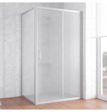 Душевой уголок Vegas Glass ZP+ZPV 110*70 07 10 профиль матовый хром, стекло сатин