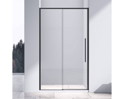 Душевая дверь в нишу Vincea Slim-N VDS-4SN110CLB 110 см, профиль черный