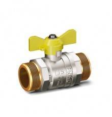 Краны шаровые Кран шаровой латунный LD Pride 47.25.Н-Н.Б.GAS для газа, нар./нар. резьба, ручка-бабочка, 1 LD 47.354.25