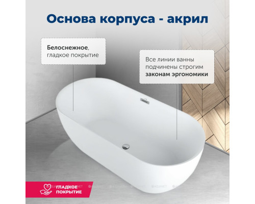 Акриловая ванна Aquanet Delight 170x78