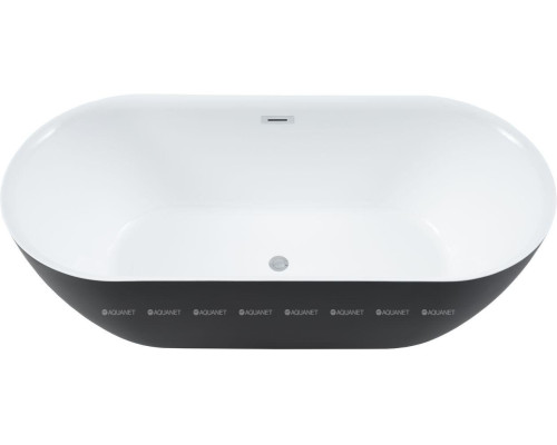 Акриловая ванна Aquanet Delight 170x78 черный матовый