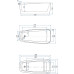 Акриловая ванна Aquanet Family Trend 170x78 90778-MW-MB