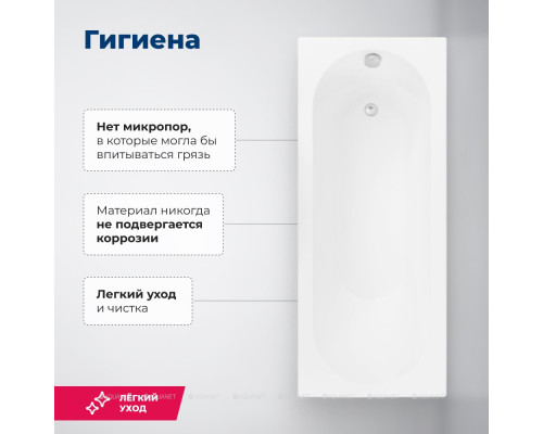 Акриловая ванна Aquanet Lotos 180x80 (с каркасом)