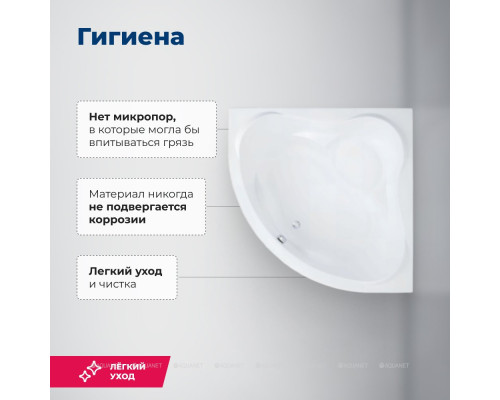 Акриловая ванна Aquanet Malta New 150x150 (с каркасом)