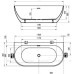 Акриловая ванна Ravak Freedom 166x80 XC00100024