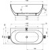 Акриловая ванна Ravak Freedom W 166х80 XC00100027