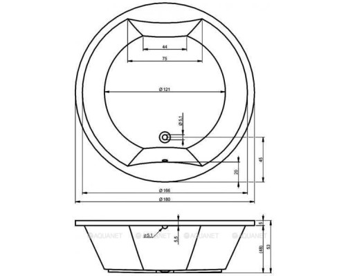 Акриловая ванна Riho Colorado 180x180 BB0200500000000