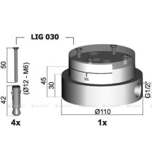 База для установки напольного смесителя Paffoni Light LIG030