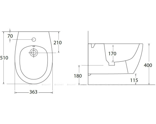 Биде подвесное Allen Brau Fantasy 4.11006.IV айвори