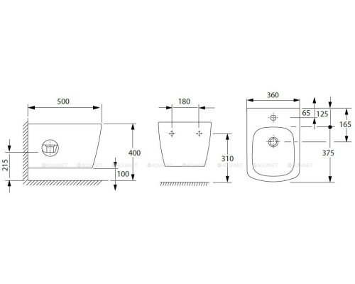 Биде подвесное Allen Brau Liberty 4.33005.20 белый глянец