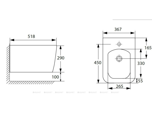 Биде подвесное Allen Brau Liberty 4.33010.20 белый