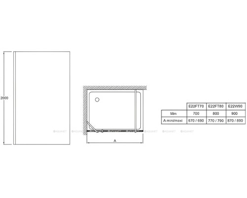 Боковая стенка Jacob Delafon Contra E22FT80-GA