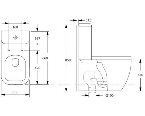 Унитаз-компакт Allen Brau Infinity 4.21001.20 белый