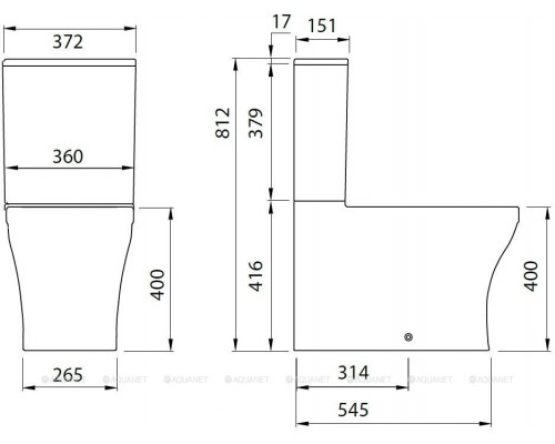 Унитаз-компакт Allen Brau Infinity 4.21012.20 белый