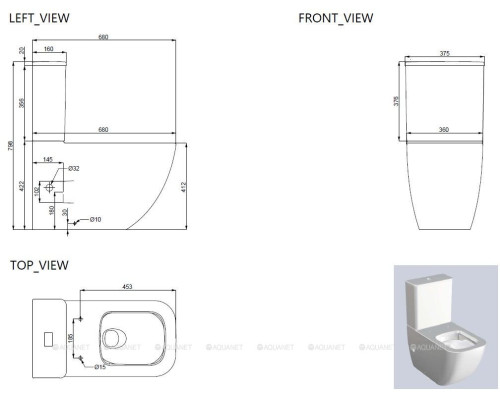 Унитаз-компакт Allen Brau Liberty 4.33013.20 белый