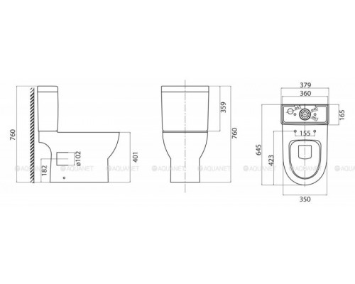 Унитаз-компакт BelBagno Steam BB130CPR