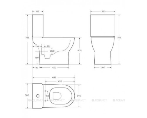 Чаша напольного унитаза BelBagno Steam BB130CPR/SC