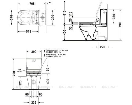 Унитаз-компакт Duravit Durastyle 2156590000