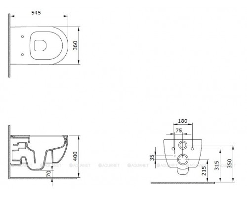 Унитаз подвесной Allen Brau Priority 4.31001.20 белый