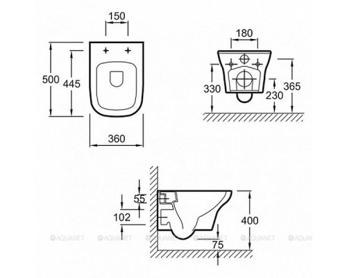 Подвесной унитаз Jacob Delafon Vox EDM102-00