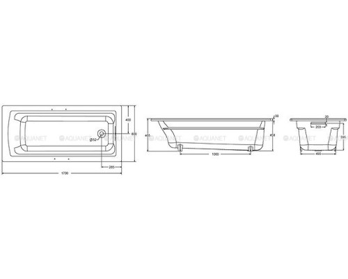 Чугунная ванна Jacob Delafon Archer 170x80 E6D904-0