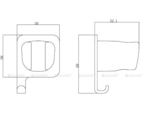 Держатель для душа Allen Brau Infinity 5.21B17-00 хром
