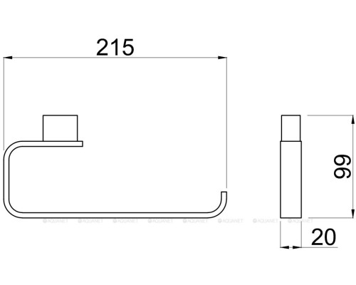 Держатель для полотенец Allen Brau Infinity 6.21010-00 хром