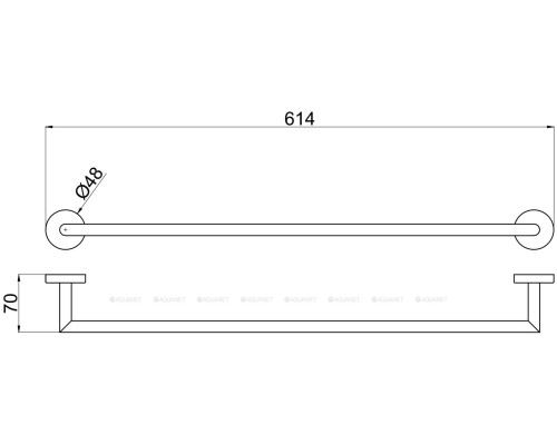 Держатель для полотенец Allen Brau Priority 6.31011-00 хром