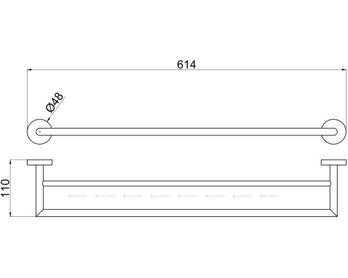 Держатель для полотенец Allen Brau Priority 6.31012-31 черный матовый