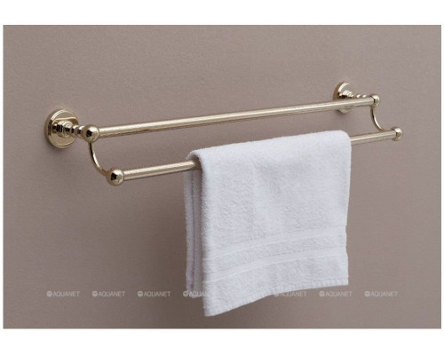 Держатель для полотенец Aquanet 4624D, золото (60 см, двухрядный)