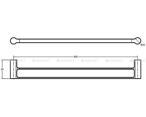Держатель для полотенец Jacob Delafon Singulier 15206D-CP